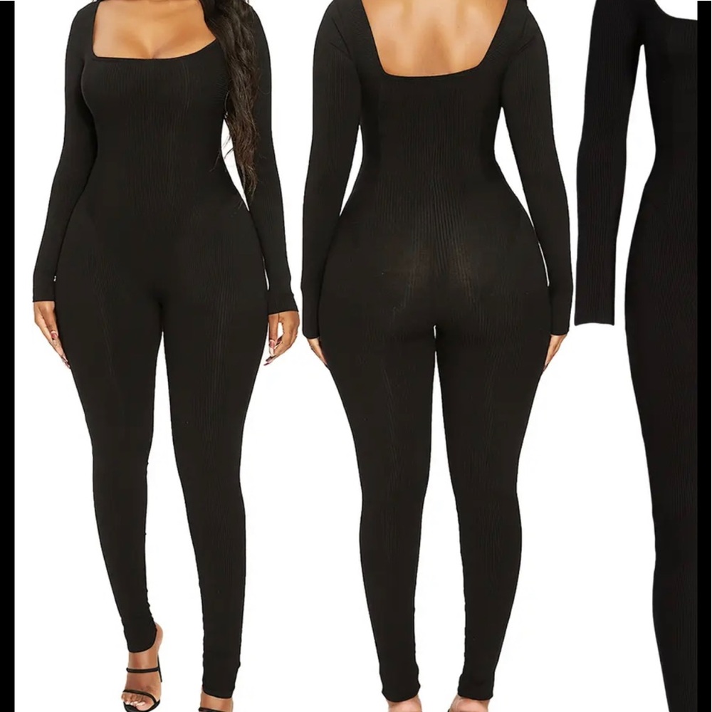 Naked Wardrobe Snatched Vibes Long Sleeve Jumpsuit